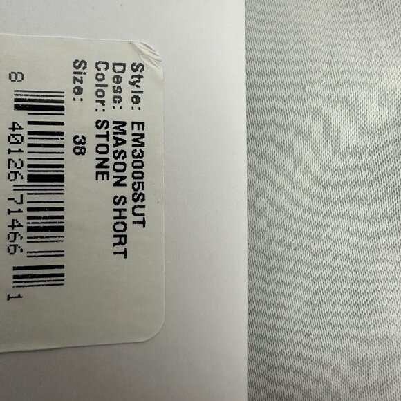 Edwin Mason Short Slim Chino Mens Size 38 Tone Color Cotton & Lycra Fabric - Picture 2 of 9